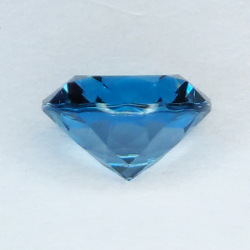 2.28 ct Blue Topaz Round Cut 8 mm