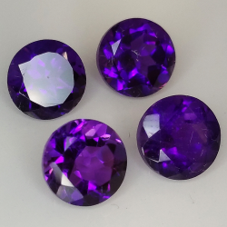 Amethyst round cut 7.00mm 5pz