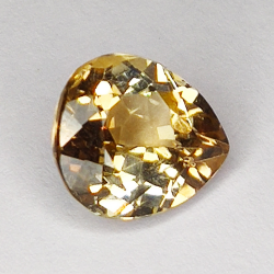 5,97ct Topaze Champagne poire coupe 11X10mm