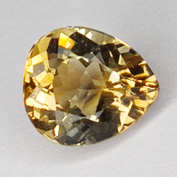 5.97ct Topacio Champagne talla pera 11X10mm