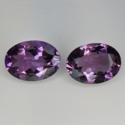 Amethyst oval cut 14.00x10.00mm 2pz