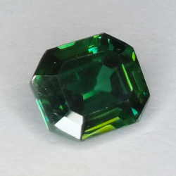 3,66 ct Grüner Moissanit-Smaragdschliff 9,80 x 8,25 x 5,20 mm