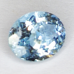 1,73 ct Aquamarin Oval Größe 8,9 x 7 x 4,8 mm