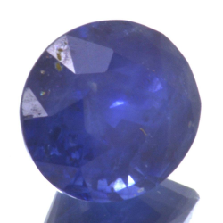 Saphir bleu 1,74 ct taille ovale 7,39x6,43 mm