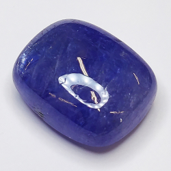 21.43ct Tanzanite cabochon carré 17x14mm