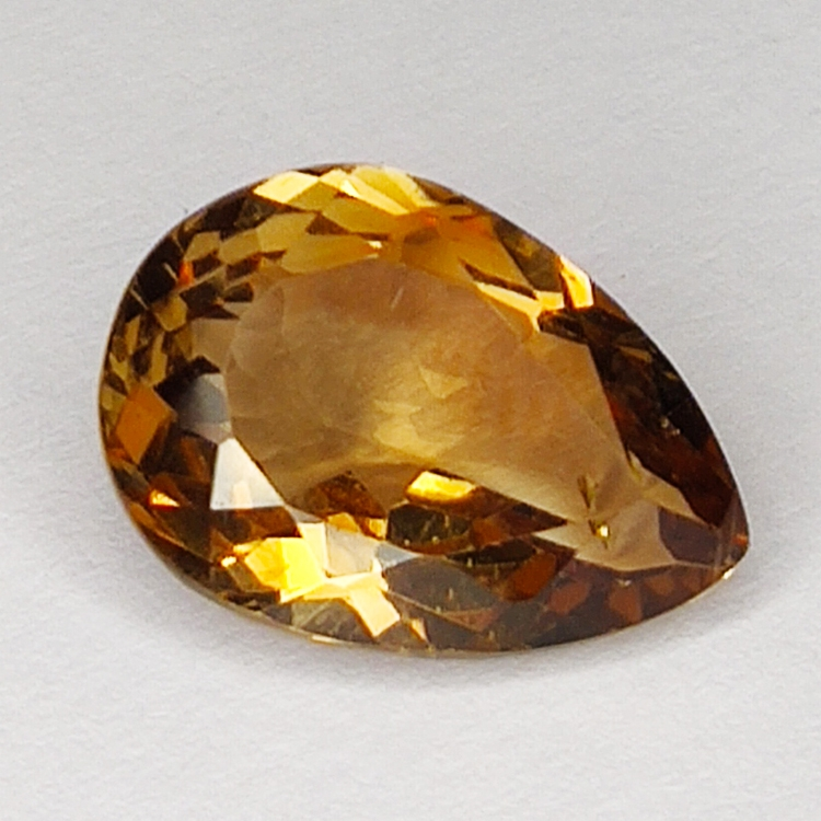 5,96ct Topas Champagner birnenschliff 14X10mm