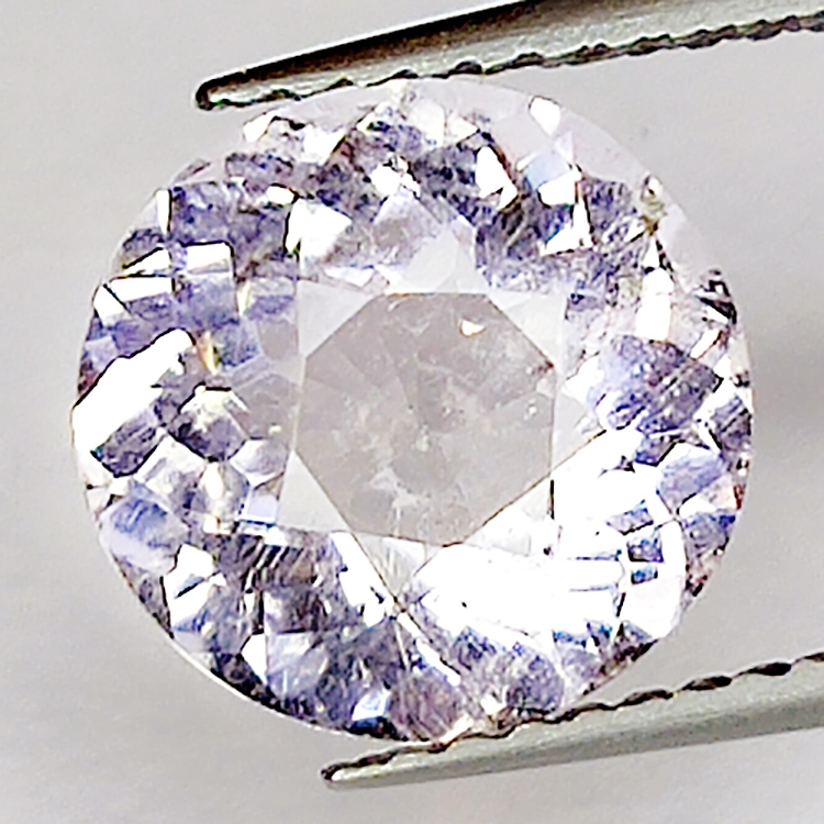 2,23ct Morganite coupe ronde 9x9mm