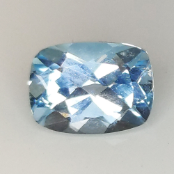 Topacio azul en talla cojín de 5x6mm 4pz