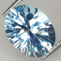 Topacio azul talla oval millenium 10x8mm 1pz