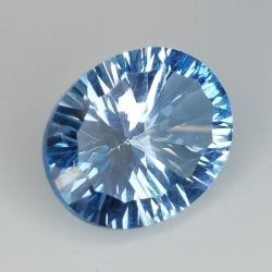 Topacio azul talla oval millenium 12x10mm 1pz