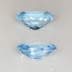 Blue topaz oval cut 9x7mm 4pz