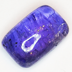 6.02ct Tanzanite cabochon rectangular 12x8mm