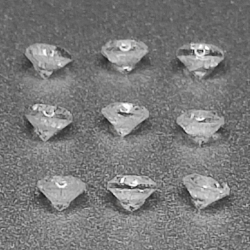 Natural white colorless zircon 2.1-4.6mm 1ct