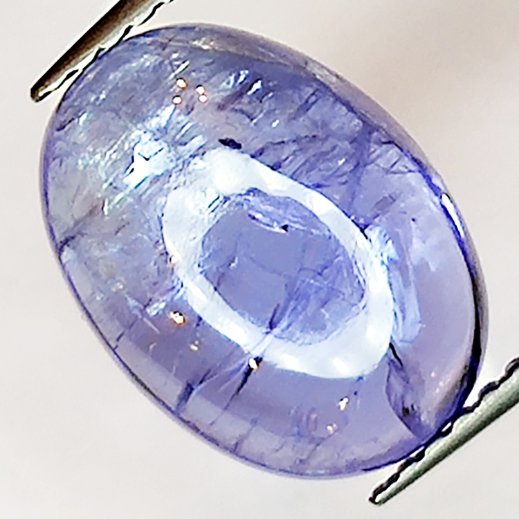 4.14ct Tanzanite cabochon oval 12x8mm