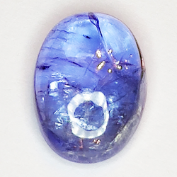 4.14ct Tanzanite cabochon oval 12x8mm