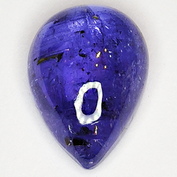 6.99ct Tanzanite cabochon pear 13x10mm