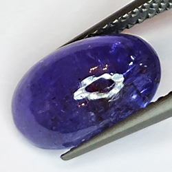 3.31ct Tanzanite cabochon oval 11x7mm