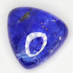 5,28ct Tanzanite cabochon trilliant 11x10mm