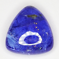 5,28ct Tanzanite cabochon trilliant 11x10mm