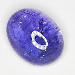 3.21ct Tanzanite cabochon oval 9x7mm