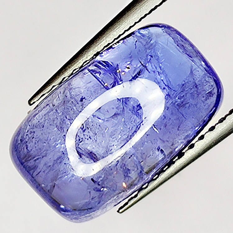 6.75ct Tanzanite rectangular cabochon 17x8mm