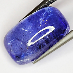 6.75ct Tanzanite rectangular cabochon 17x8mm