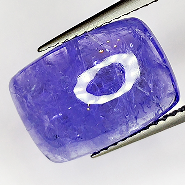 6,31ct Tanzanite cabochon rectangulaire 13x9mm