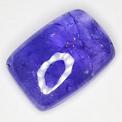 6,31ct Tanzanite cabochon rectangulaire 13x9mm