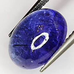 5.40ct Tanzanite cabochon ovale 11x8mm