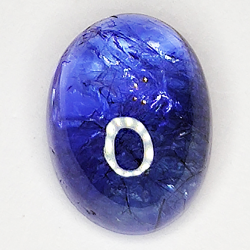 5.40ct Tanzanite cabochon ovale 11x8mm