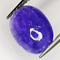 3.49ct Tanzanite cabochon ovale 10x7mm