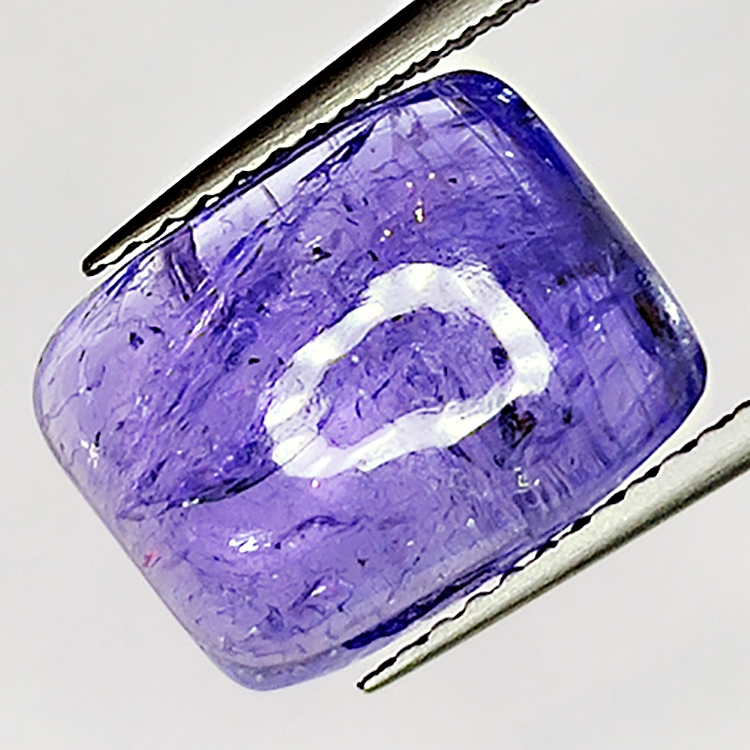 5.94ct Tanzanite cabochon square 12x9mm