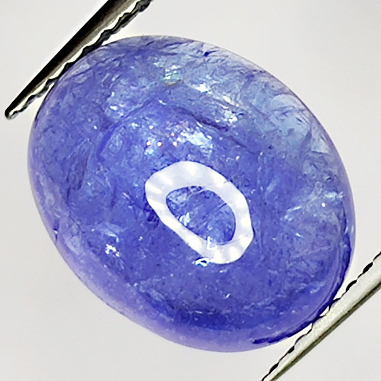 5.84ct Tanzanite cabochon ovale 12x9mm