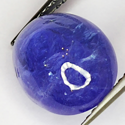 5.84ct Tanzanite cabochon oval 12x9mm