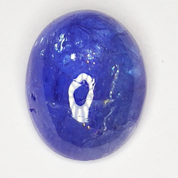 5.84ct Tanzanite cabochon ovale 12x9mm