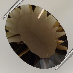 Quartz Fumé 45,10 Carats Brut - Naturel, Forme Coussin, Couleur Marron