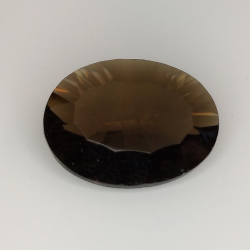 Smoky quartz oval cut millenium 16x12mm 4pz