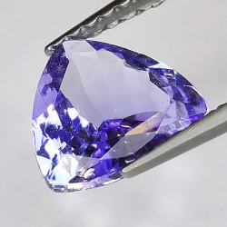 1.26ct Tanzanite coupe trilliant 7.5x7.5mm