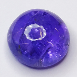 3.87 Tanzanite cabochon round 9x9mm