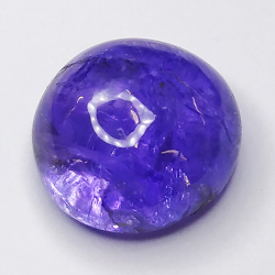 3.87 Tanzanite cabochon round 9x9mm