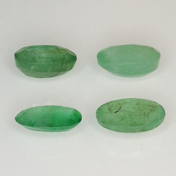 Oval cut emerald 6x4mm 5pz