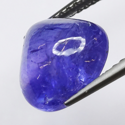 4.07ct Tanzanite pear cabochon 10x10mm