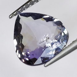 1,96ct Tanzanite coupe poire 9,6x8,2mm