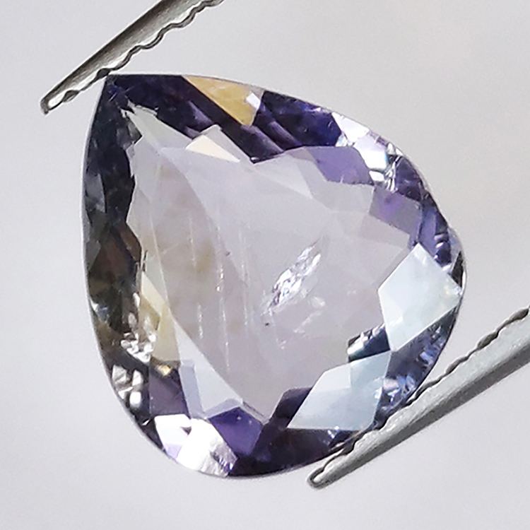 1,96ct Tanzanite coupe poire 9,6x8,2mm