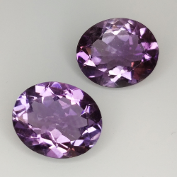 Amethyst oval cut 12.00x10.00mm 2pz