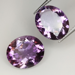 Amethyst oval cut 12.00x10.00mm 2pz