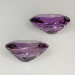 Amethyst oval cut 12.00x10.00mm 2pz