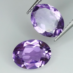 Amethyst oval geschnitten 9.00x7.00mm 6St