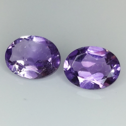 Amethyst oval geschnitten 9.00x7.00mm 6St