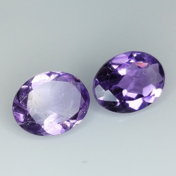 Amethyst oval geschnitten 9.00x7.00mm 6St